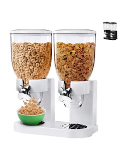 Foto 1 | Dispensador De Cereal Despachador Doble Alimentos Y Semillas Color Blanco