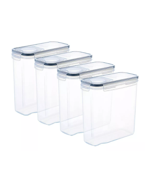 Foto 4 pulgar | 4 Contenedores Herméticos De Cereal Multifunción Raganet Hg070 Topper 2.5 L Color Transparente