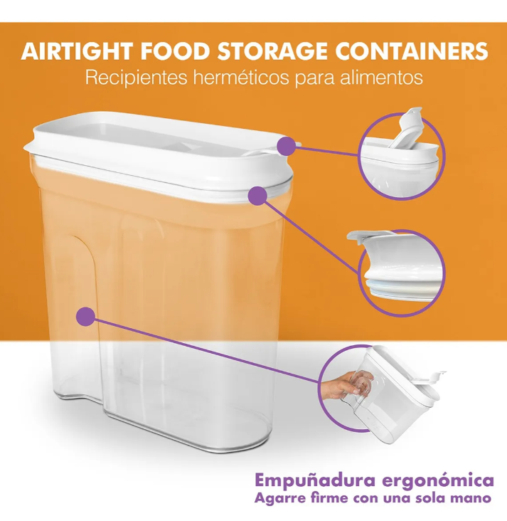 Foto 5 pulgar | Recipientes Dispensador Xtellar Blanco Powon