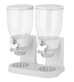 Foto 1 | Dispensador Xtellar De Cereal Despachador Doble Alimentos Y Semillas Color Blanco