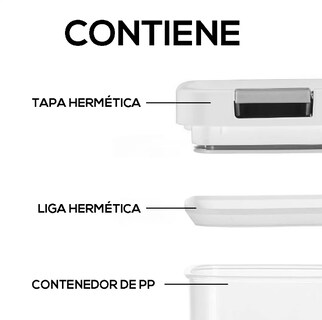Foto 3 | Dispensador Xtellar 21 Pz Dispensadores De Cereales Y Semillas Plástico Herméticos Para Cocina Medidas Variadas Co