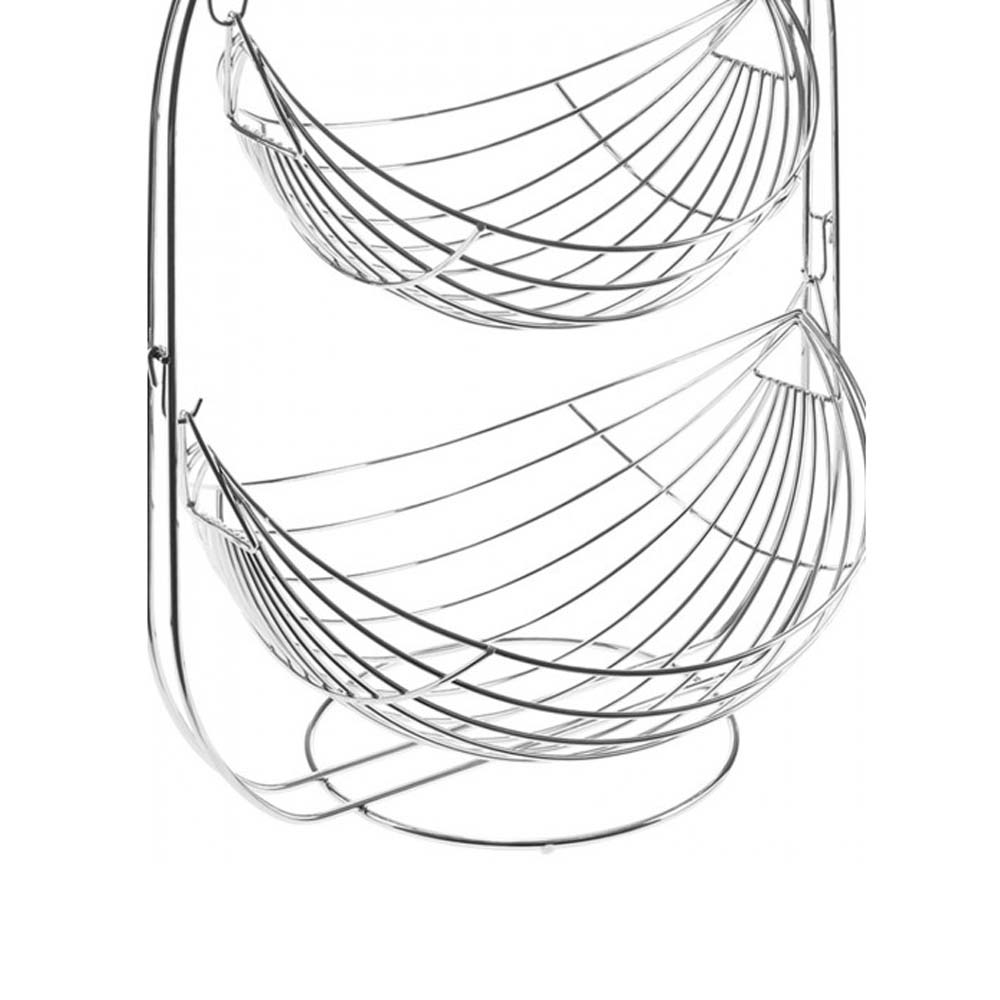 Foto 2 | Frutero De 2 Niveles De Acero Cromado Fh-006