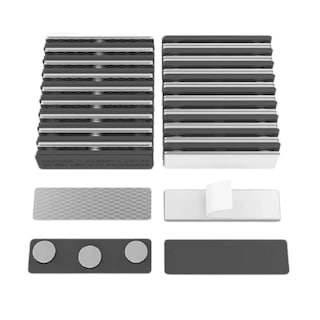 Foto 1 | 20 Porta Gafete Magnético Con 3 Imanes Plástico Insignia Eo Safe Imports Esi-15507 Gris