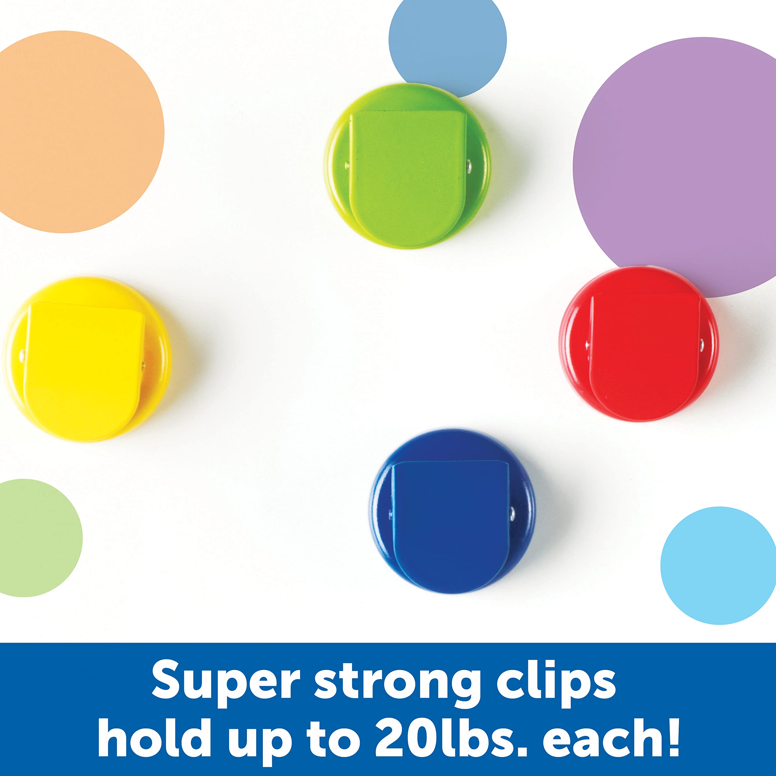 Foto 3 pulgar | Magnetic Clips Learning Resources Super Strong Set De 4 - Venta Internacional.