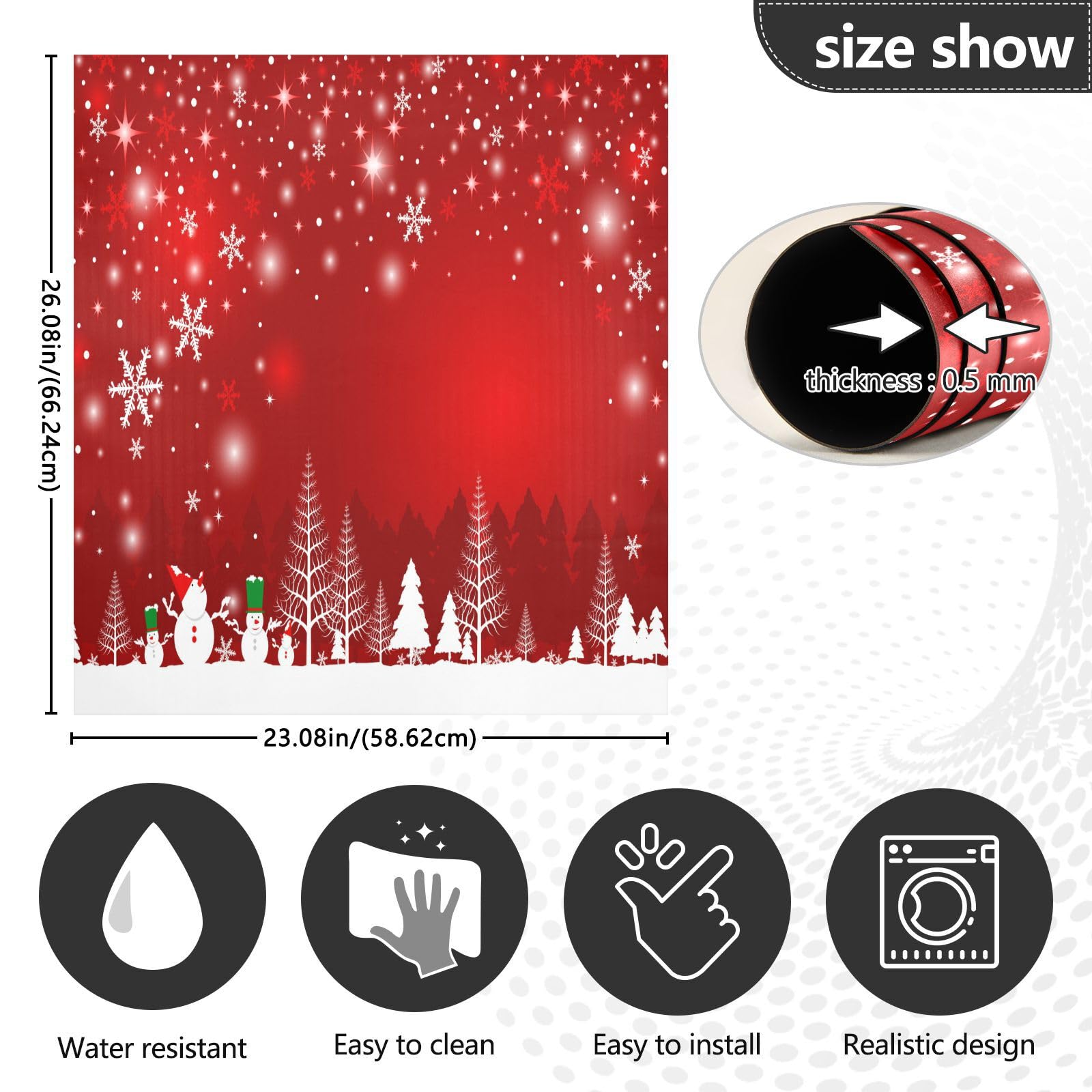 Foto 4 pulgar | Funda Magnética Para Lavavajillas, Diseño De Muñeco De Nieve Navideño - Venta Internacional.