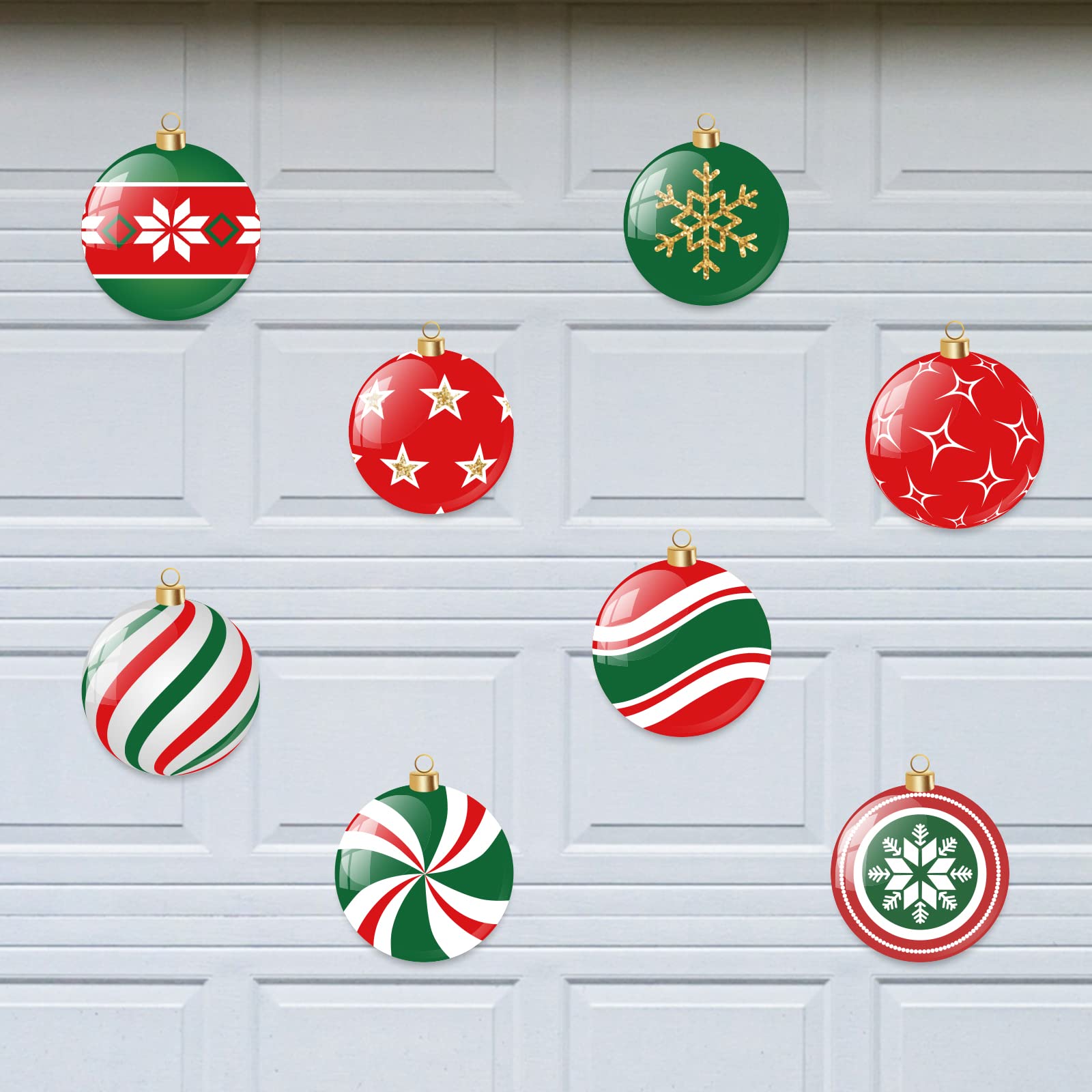 Foto 2 pulgar | Imanes Navideños Para Puertas De Garaje Con Forma De Bola De Navidad Colorida - Venta Internacional.