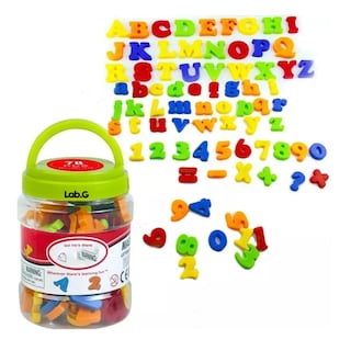 Foto 1 | Imán Magnético Para Nevera Con Números Y Letras Para Niños Lab.g Multicolor