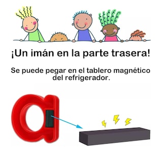 Foto 2 | Imán Magnético Para Nevera Con Números Y Letras Para Niños Lab.g Multicolor