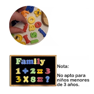 Foto 5 | Imán Magnético Para Nevera Con Números Y Letras Para Niños Lab.g Multicolor