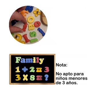 Foto 5 | Imán Magnético Para Nevera Con Números Y Letras Para Niños Belug Multicolor