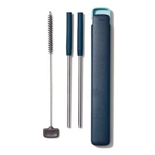 Foto 1 | Juego De Pajitas Reutilizables Oxo Good Grips De Acero Inoxidable, 4 Piezas - Venta Internacional.