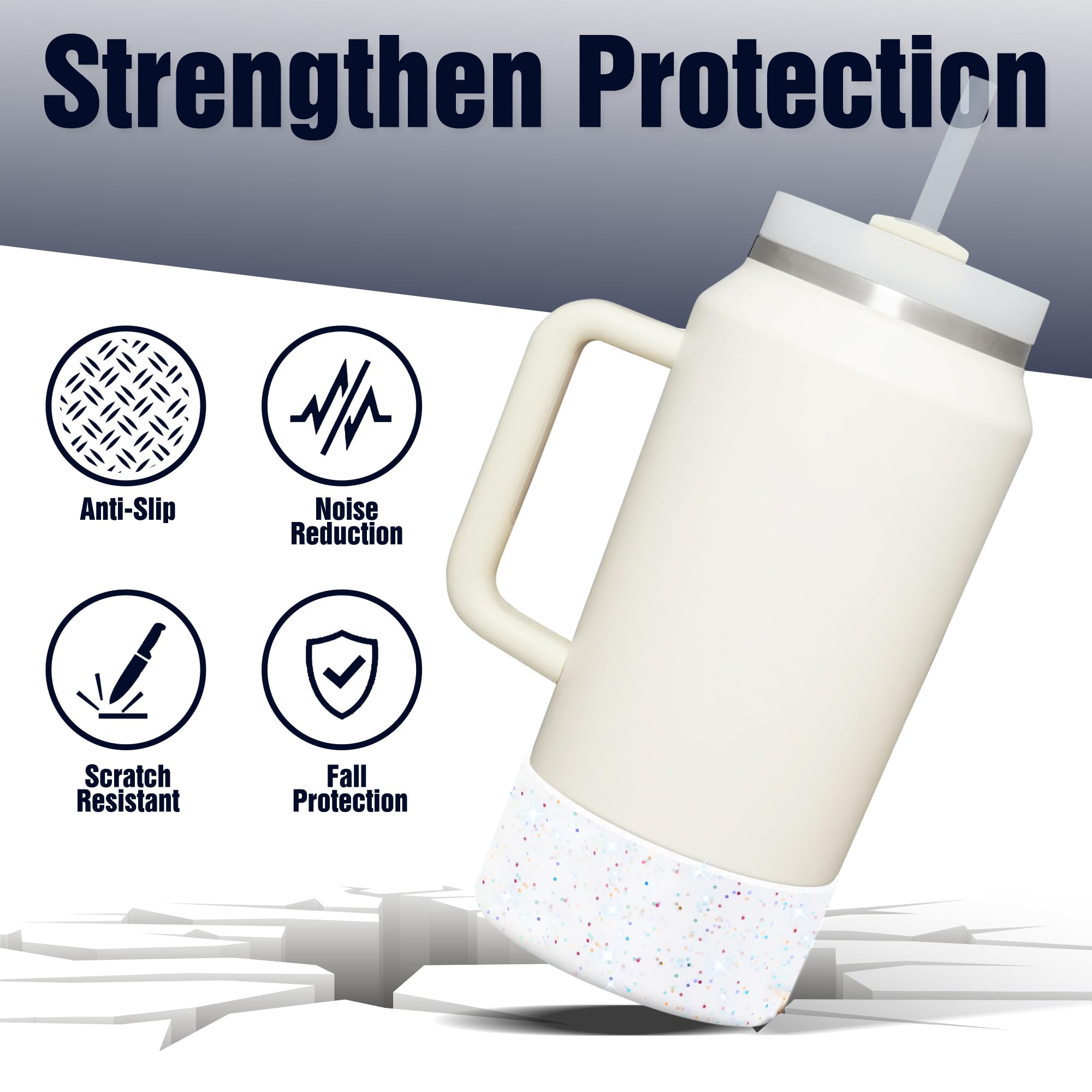 Foto 4 pulgar | Funda Protectora De Silicona Para Vaso Stanley Quencher De 1,9 L - Venta Internacional.