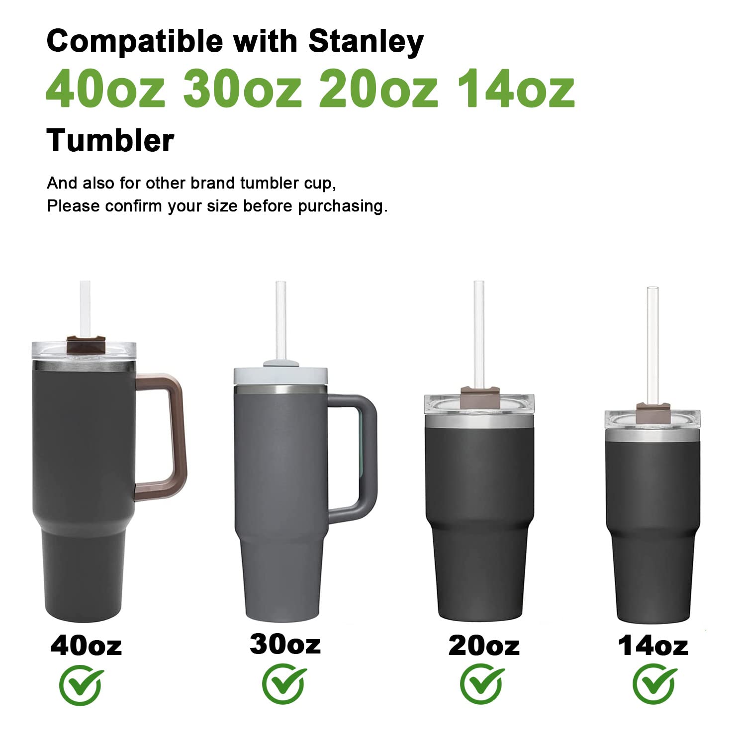 Foto 4 pulgar | Pajitas De Repuesto Para Vaso Stanley Adventure, Paquete De 10 - Venta Internacional.