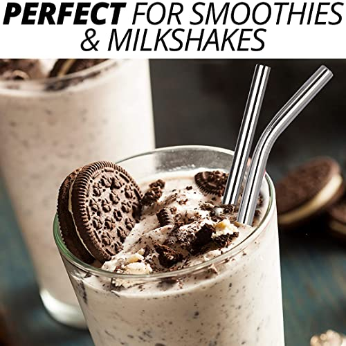 Foto 7 | Juego De 5 Pajitas De Metal Vannise Jumbo Smoothie De Acero Inoxidable - Venta Internacional.