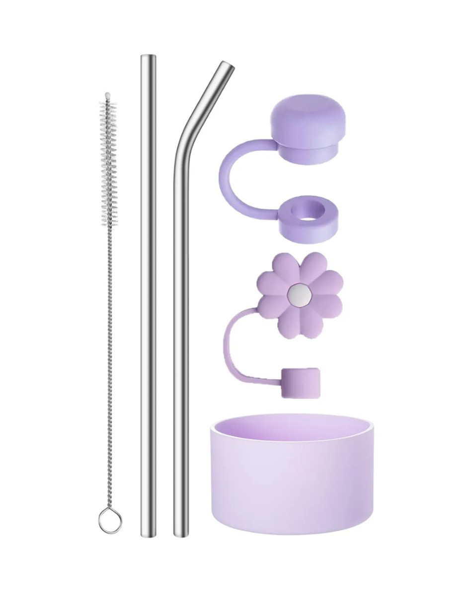 Foto 1 | Kit Accesorios Popotes Lavanda