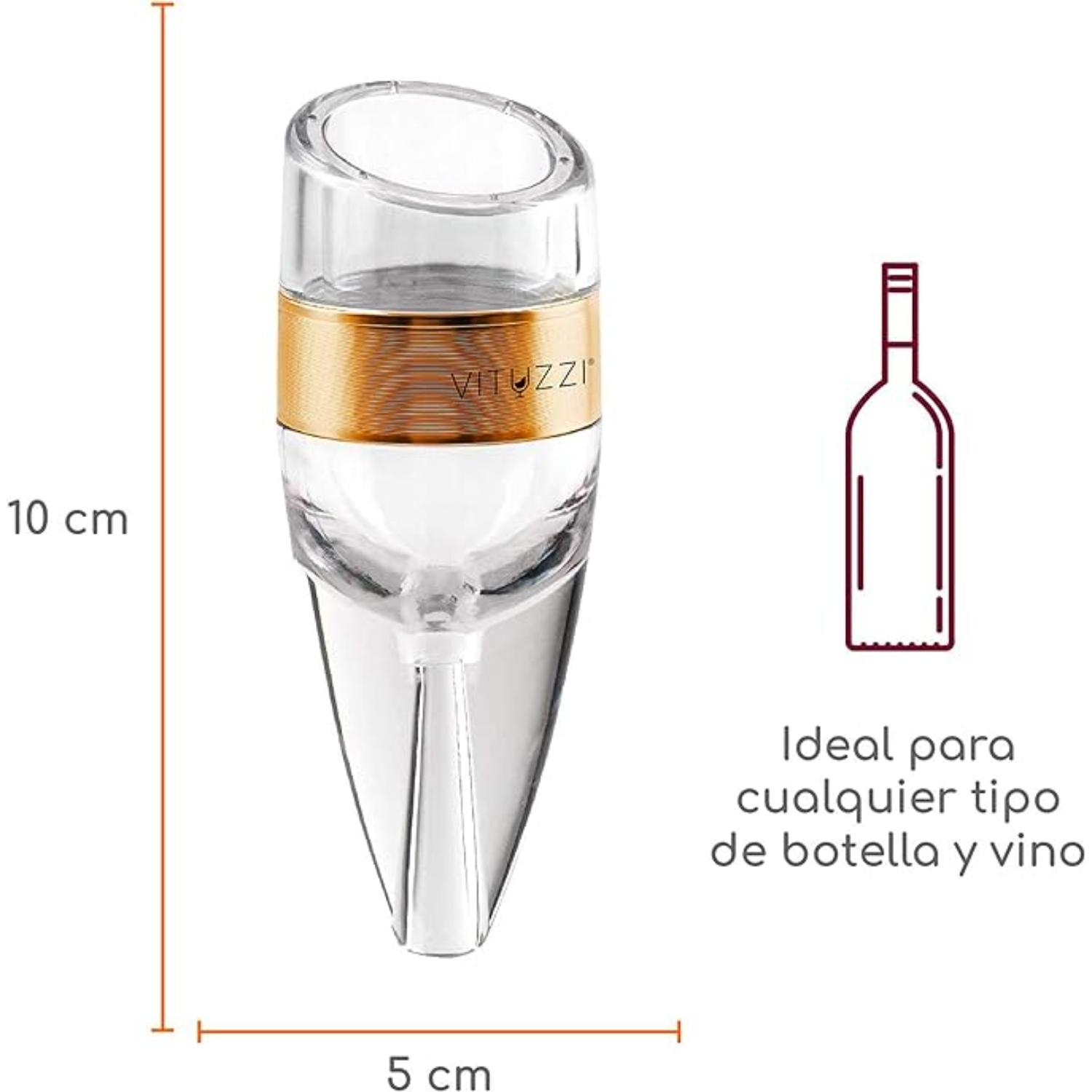 Foto 4 pulgar | Decantador de Vino Vituzzi Transparente