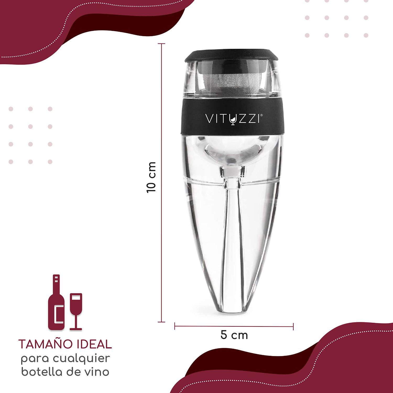 Foto 4 | Decantador de Vino Vituzzi Premium Rojo