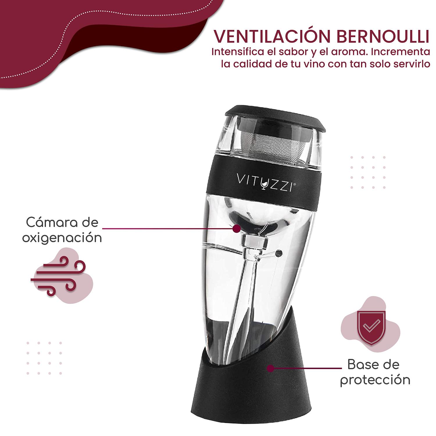 Foto 6 | Decantador de Vino Vituzzi Premium Rojo