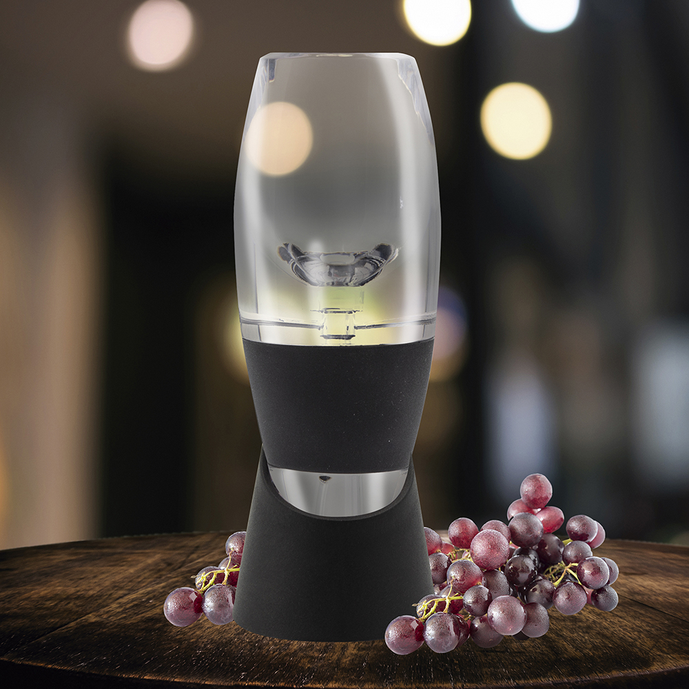 Foto 4 pulgar | Decantador De Vino Premium Aireador Vertedor De Vino Luz Led