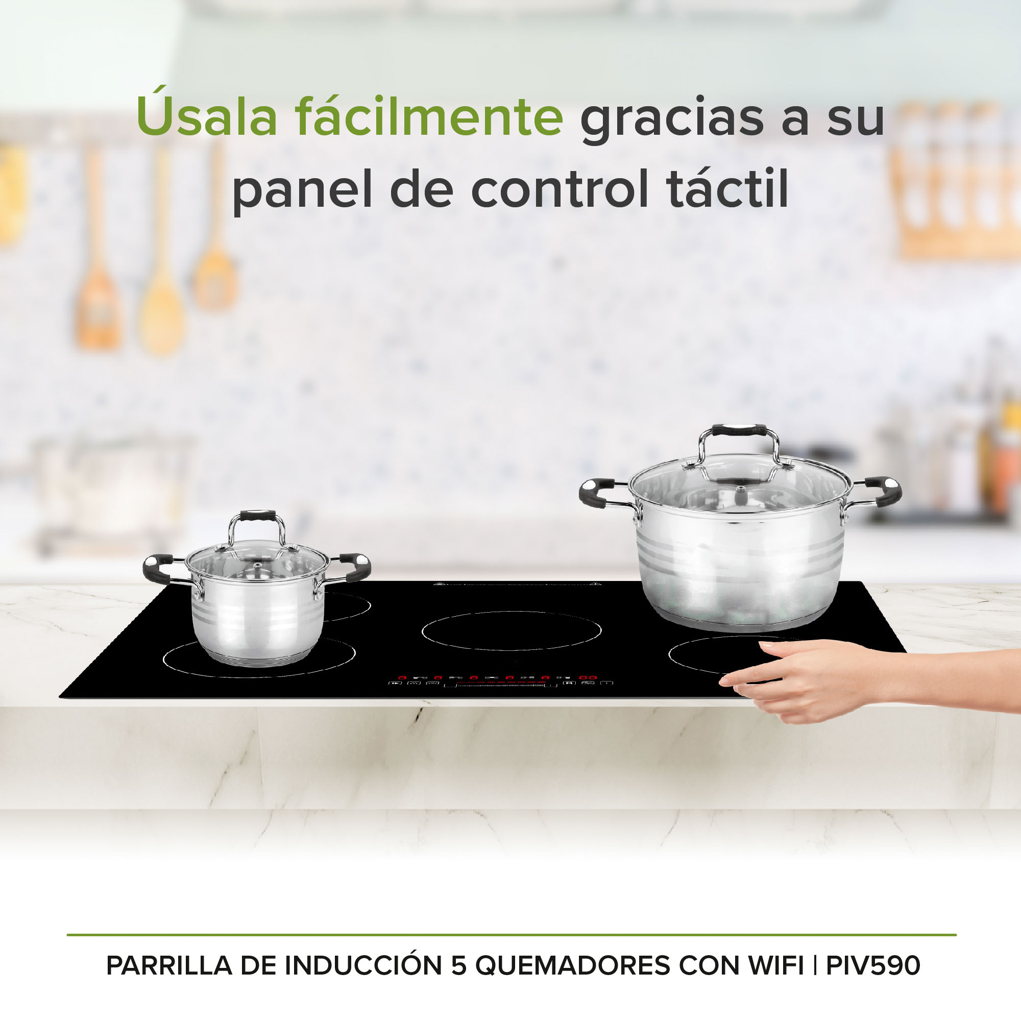 Foto 5 | Parrilla de Inducción Avera Piv590 con Vidrio Templado