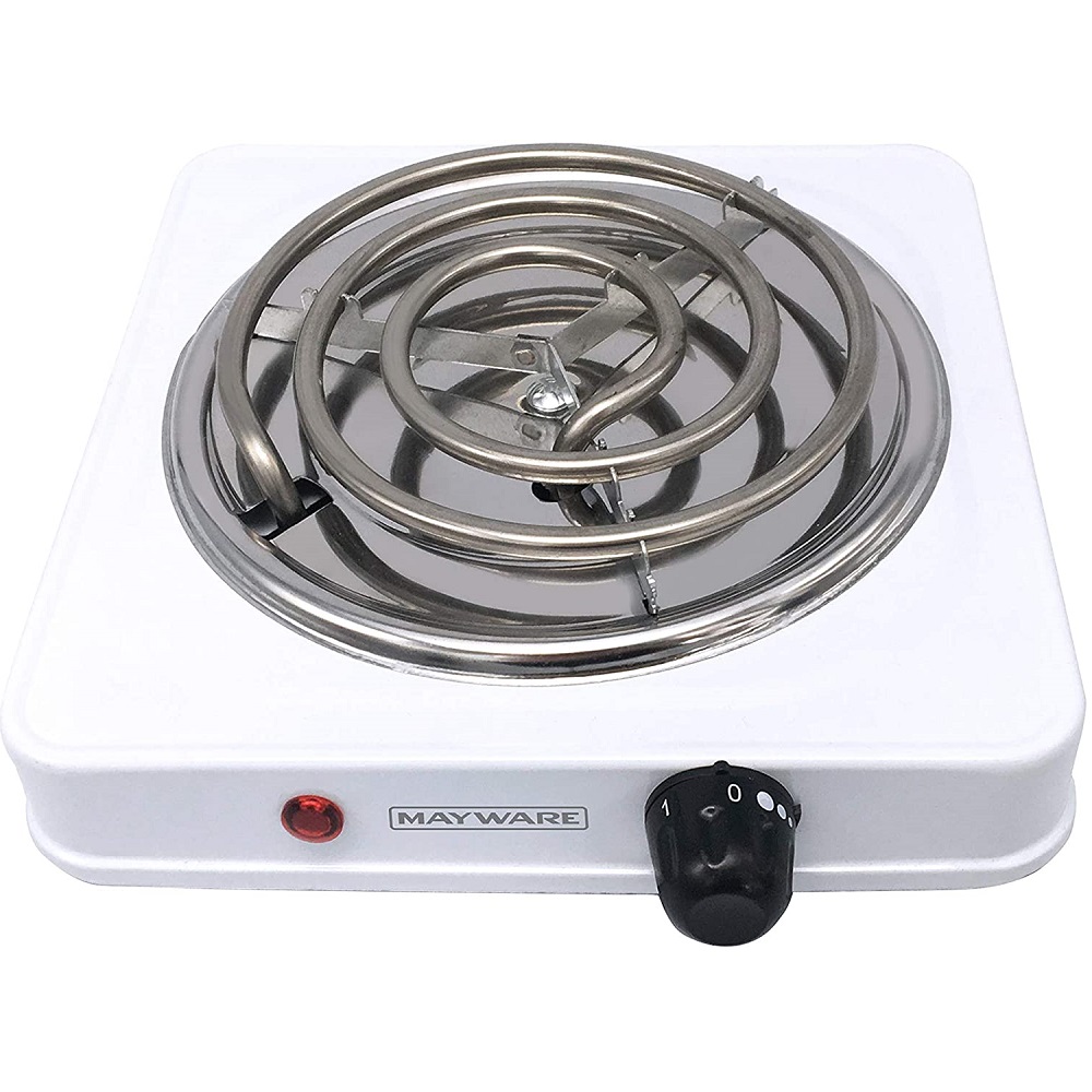 Parrilla Eléctrica RCA HY1000A Blanca 1 Hornilla 1000 W 15 cm