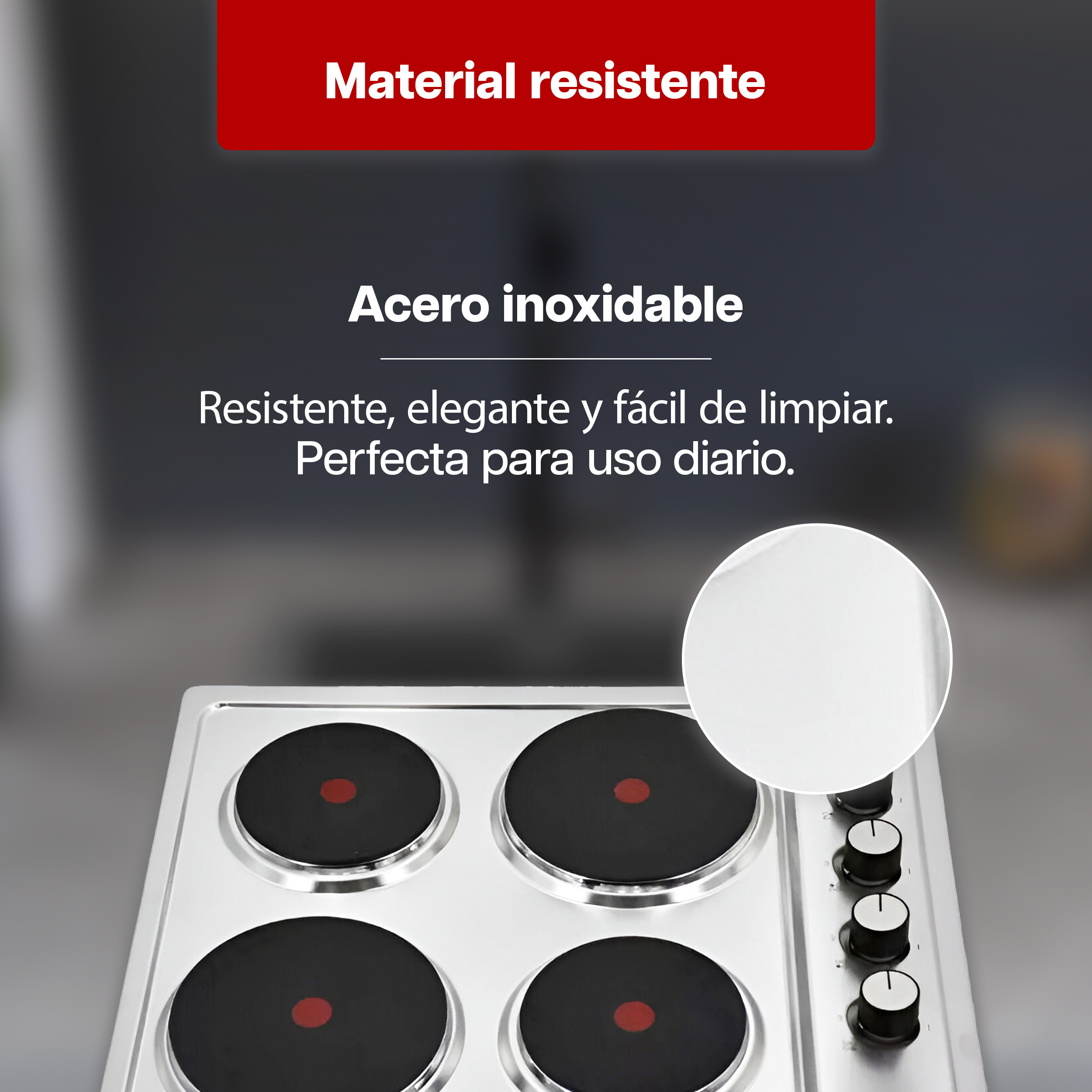 Foto 5 pulgar | Parrilla Eléctrica Maxims Jzbs4e01 Plateado 4 Quemadores 127v