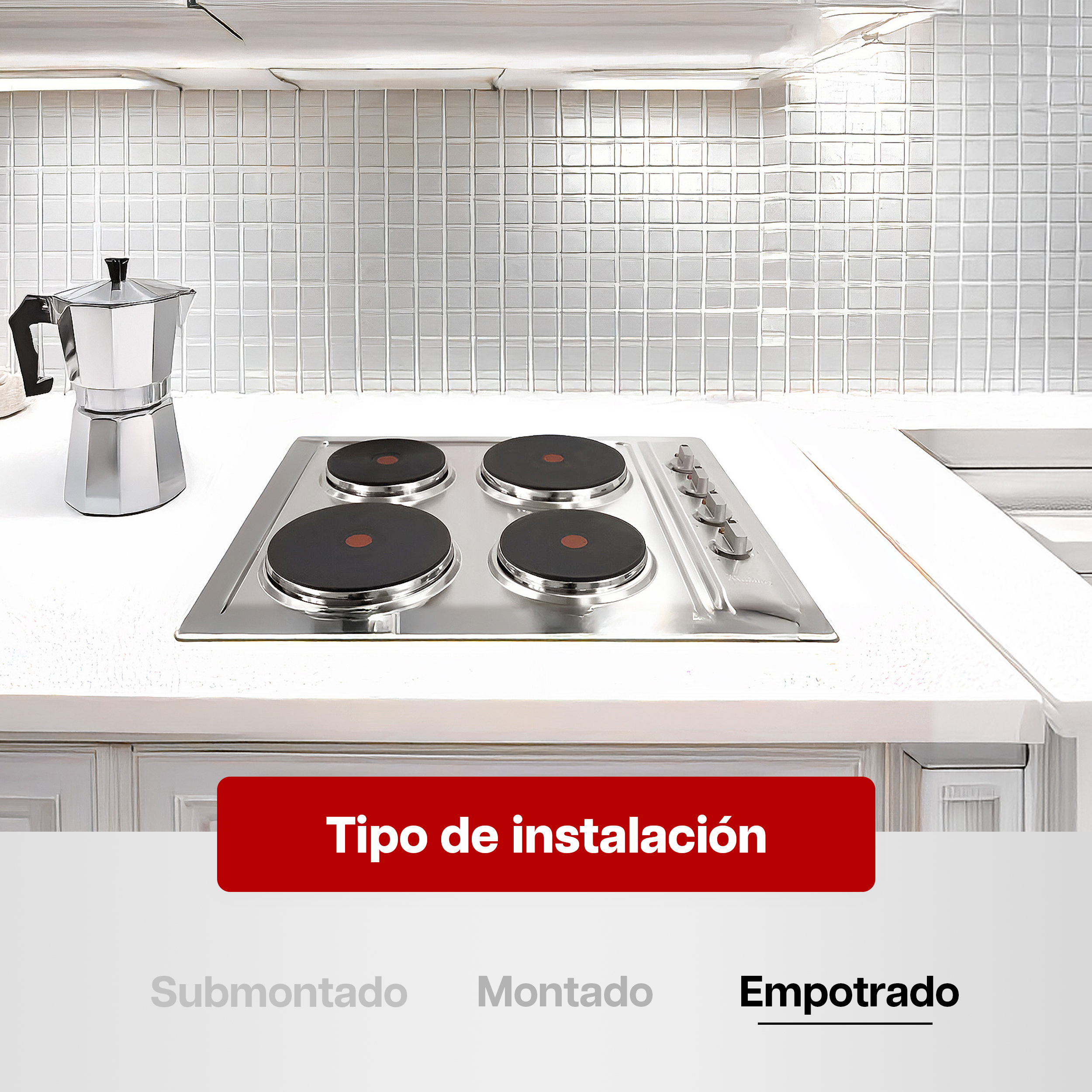 Foto 6 pulgar | Parrilla Eléctrica Maxims Jzbs4e01 Plateado 4 Quemadores 127v