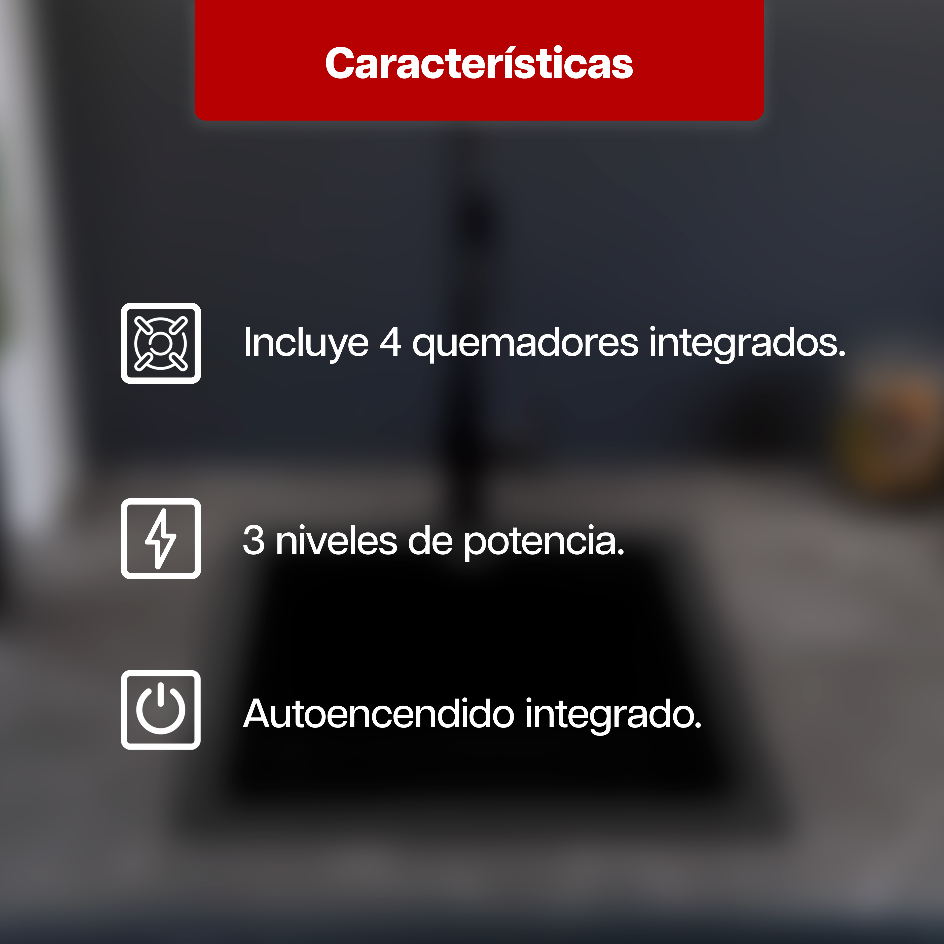 Foto 7 pulgar | Parrilla Eléctrica Maxims Jzbs4e01 Plateado 4 Quemadores 127v