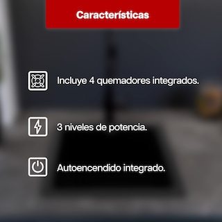 Foto 6 | Parrilla Eléctrica Maxims Jzbs4e01 Plateado 4 Quemadores 127v