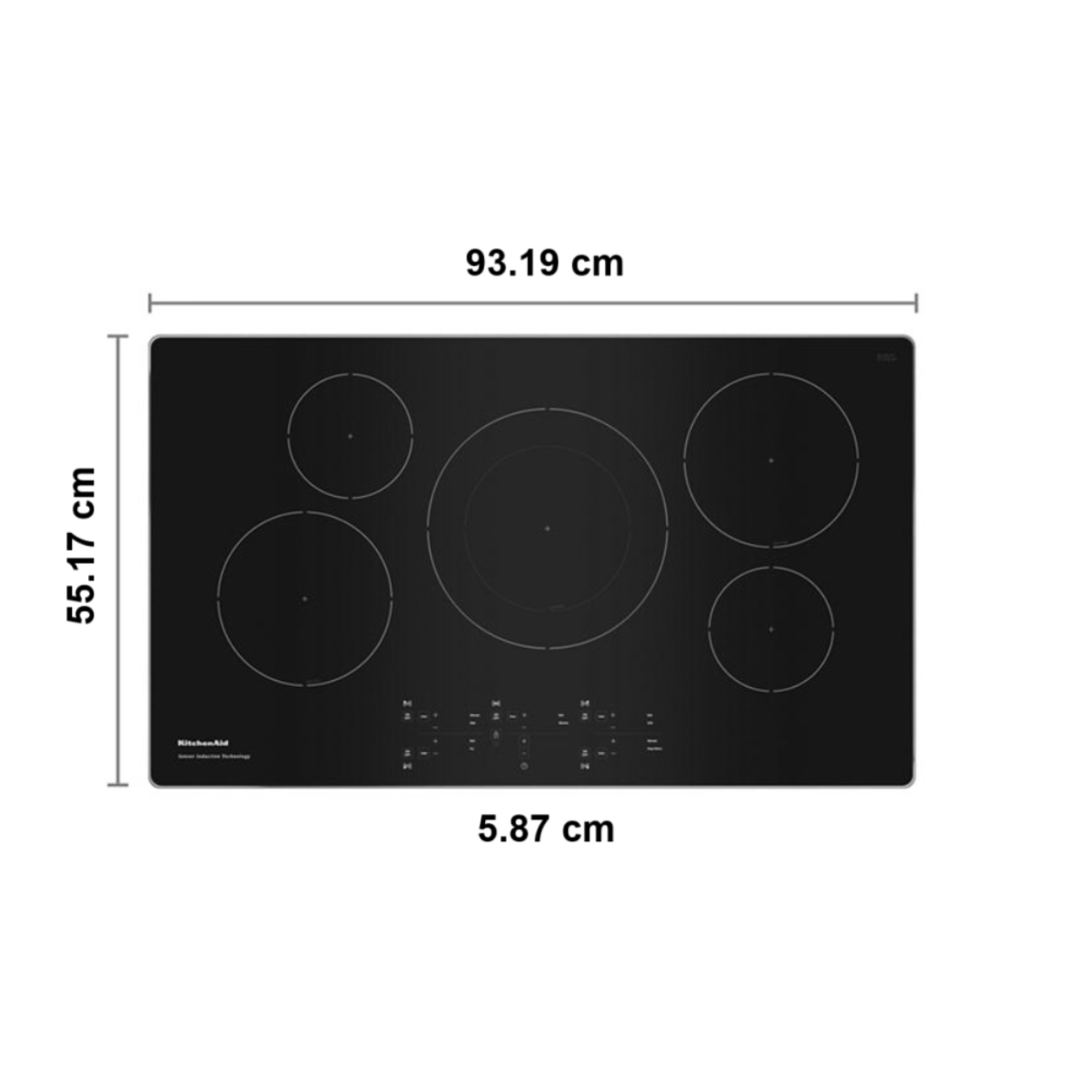 Foto 3 pulgar | Parrilla de Inducción Vitrocerámica Empotre Kitchenaid Kcig556jss de 93 cm