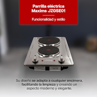 Foto 2 | Parrilla Eléctrica Maxims Jzgs2e01 De 2 Quemadores Plata 127v Empotrable