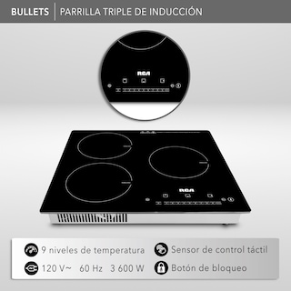Foto 2 | Parrilla de Inducción RCA 49 x 52 cm Eléctrica RC-12A6 Negra