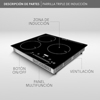 Foto 3 | Parrilla de Inducción RCA 49 x 52 cm Eléctrica RC-12A6 Negra