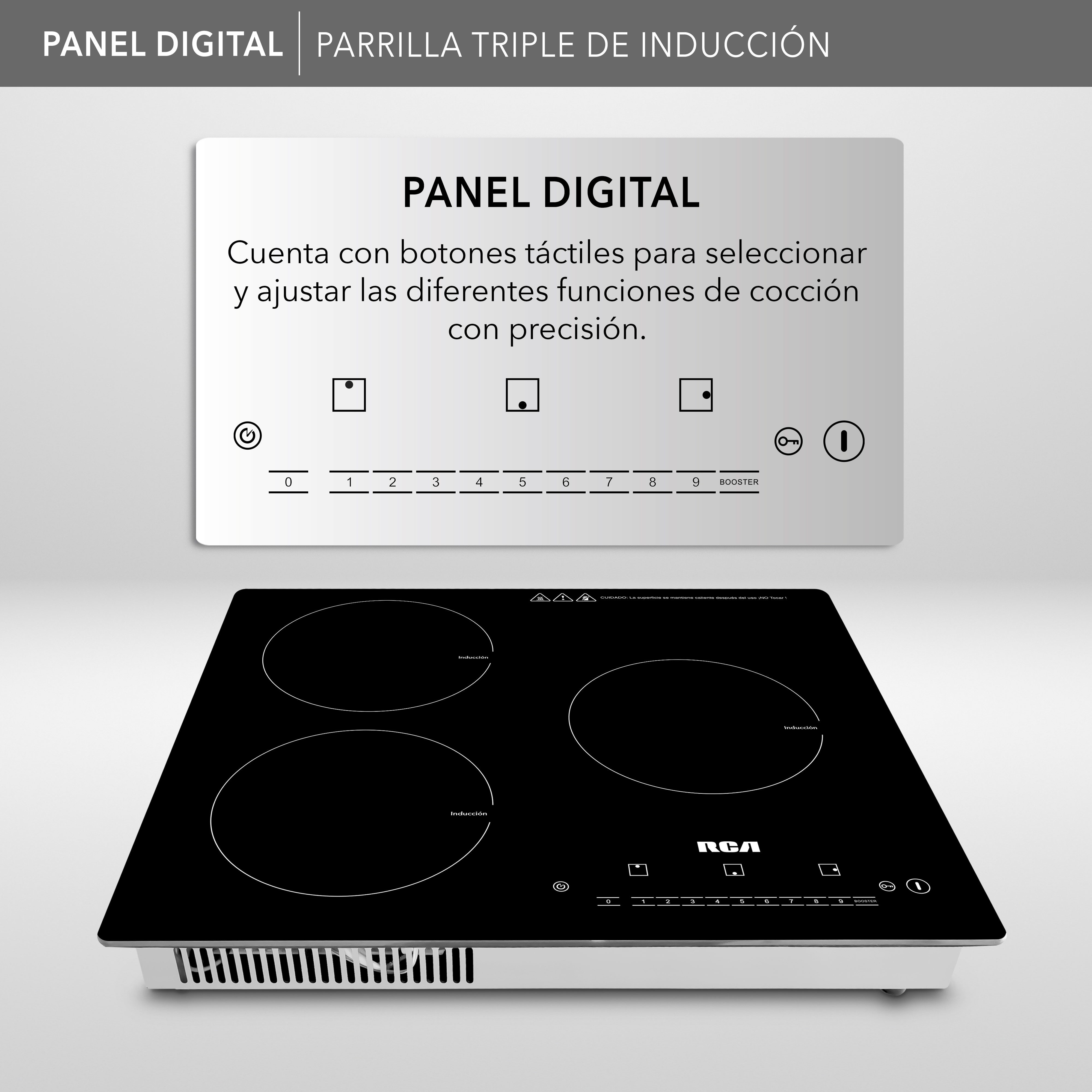 Foto 4 | Parrilla de Inducción RCA 49 x 52 cm Eléctrica RC-12A6 Negra