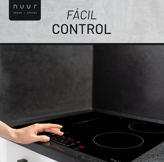 Foto 4 | Nuur Parrilla De Inducción 4 Quemadores Blanca Parin4-bb