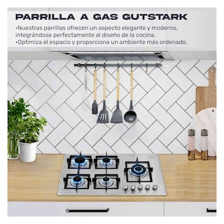 Foto 7 | Parrilla a Gas Gutstark 5 Quemadores Acero Inoxidable Empotrable