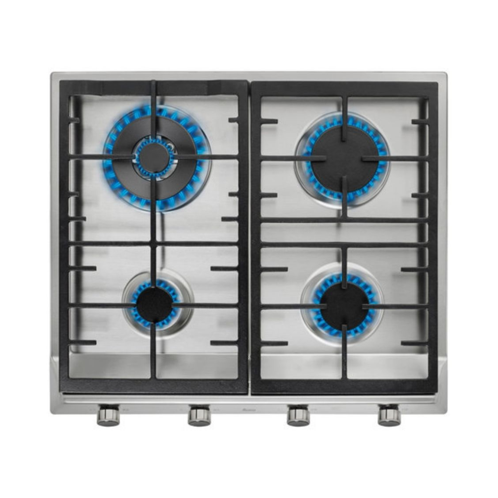 Parrilla a Gas Teka EX 601 4G AI DR CI color Plata 4 Quemadores