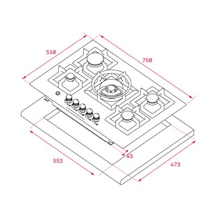 Foto 4 | Parrilla Teka EFX 701 5G AI color Plata