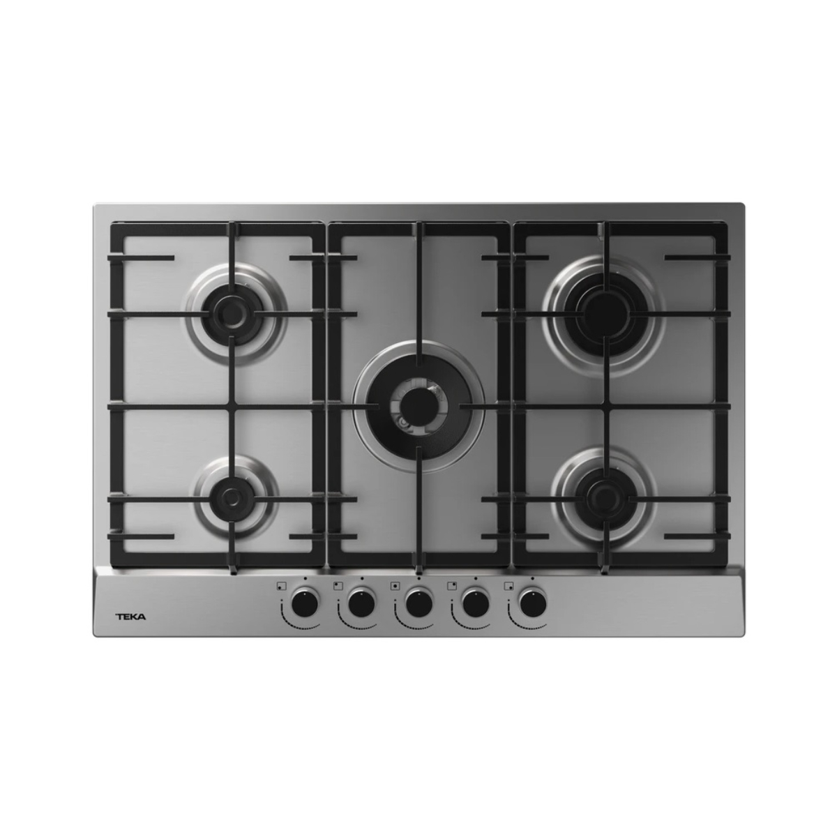 Parrilla Gas Empotre Teka Gsc 75330 Wba Ix 75 Cm 5 Quemadores color Gris