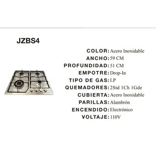 Foto 2 | Parrilla a Gas a Empotre Maxims Jzbs4
