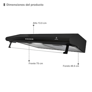 Foto 5 | Combo Supra Beretta Parrilla 5 Quemadores De Acero Inoxidable Y Campana De Pared En 76 Cm