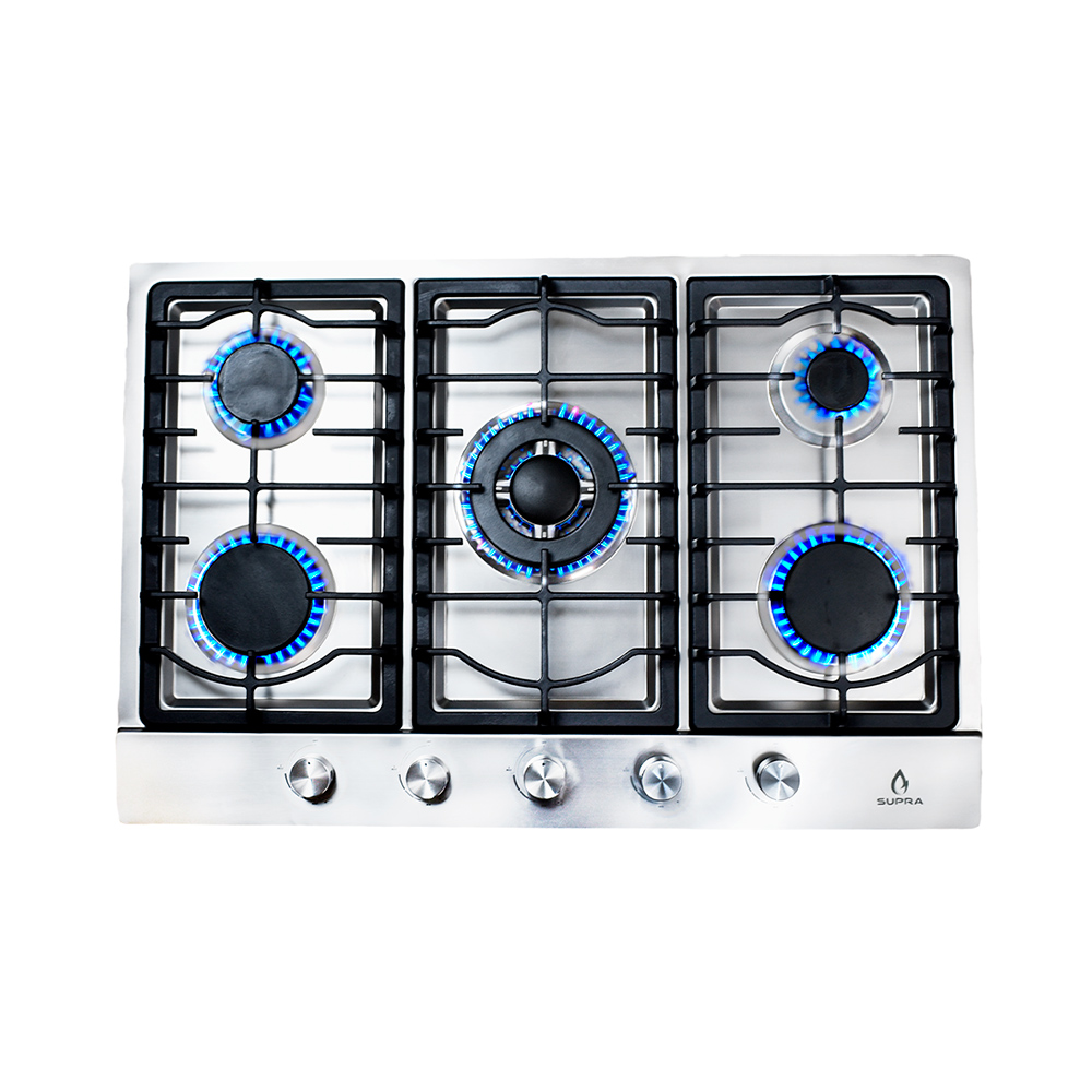 Foto 2 | Parrilla 5 Quemadores Acero Inoxidable + Campana de Pared 76 Cm Supra Ravizza