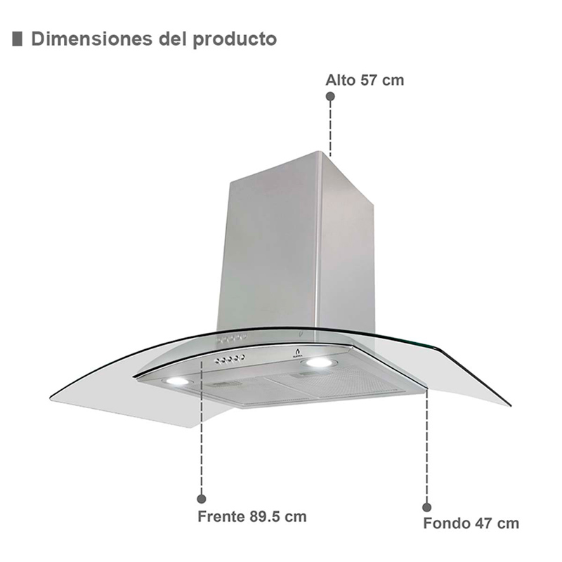 Foto 7 pulgar | Tricombo Parrilla 5 Quemadores + Campana 76 cm + Horno Empotrable Supra Dolcedo