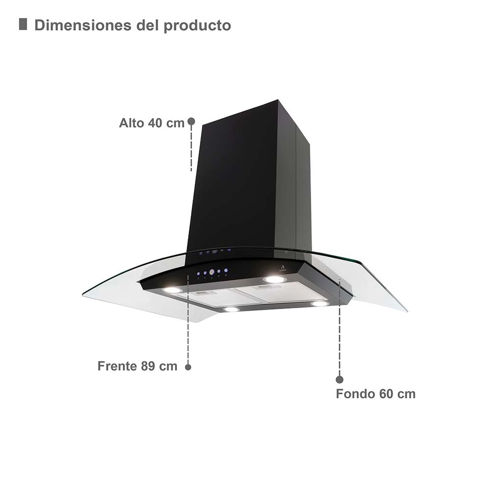 Foto 6 | Parrilla 5 Quemadores + Campana de Isla 90 cm + Horno Empotrable Supra