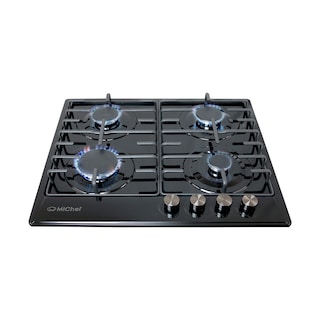 Foto 1 | Parrilla de empotrar 4 quemadores FERNET de 60 cm Color Negro Esmalteado