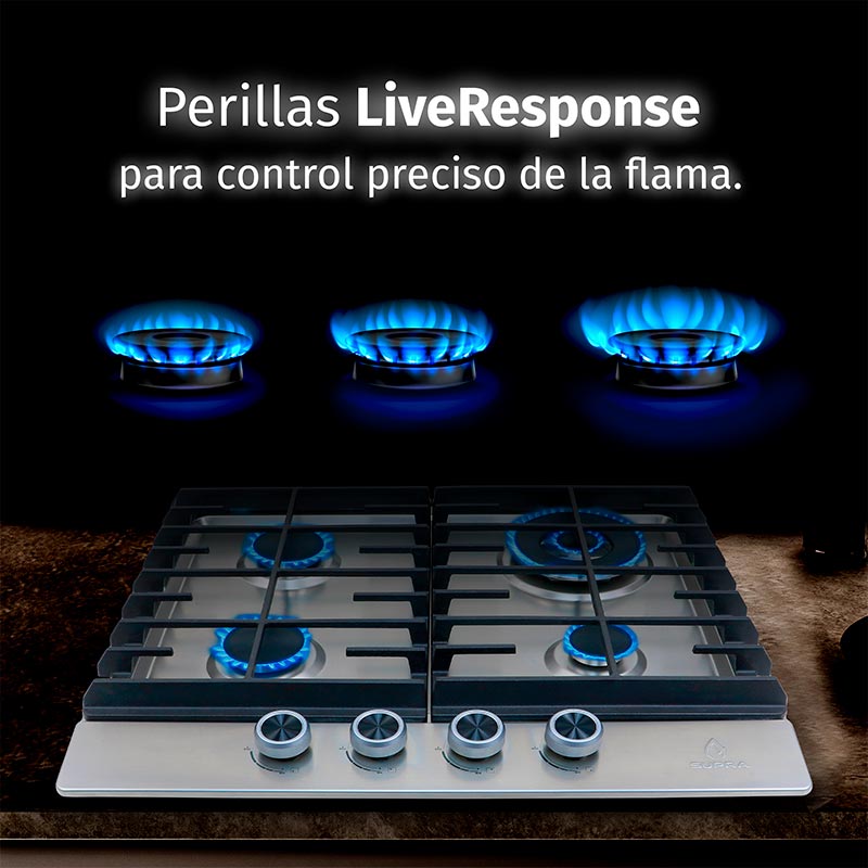 Foto 7 | Parrilla De Gas Imperia Empotrable Con 4 Quemadores De Acero Inoxidable