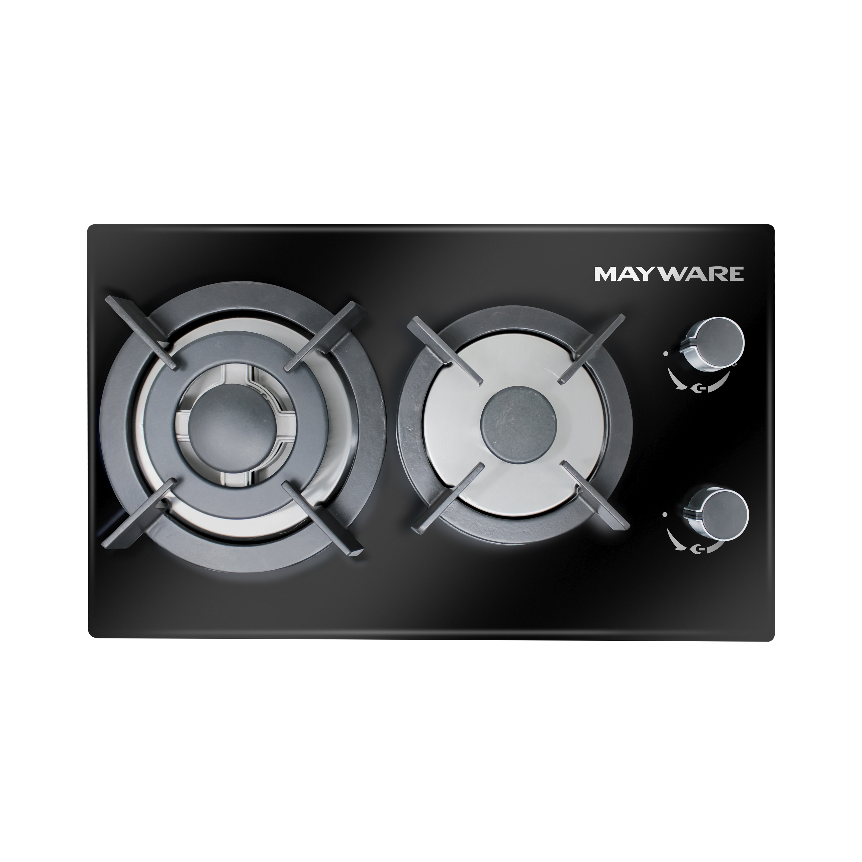 Parrilla De Gas Mayware Hy-3000g Negro 2 Quemadores Empotrable