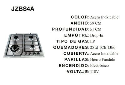 Foto 2 | Parrilla A Gas A Empotre Maxims Jzbs4a