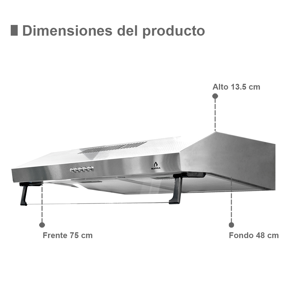 Foto 7 pulgar | Set de Campana Extractora con Parrilla y Horno de Gas Supra