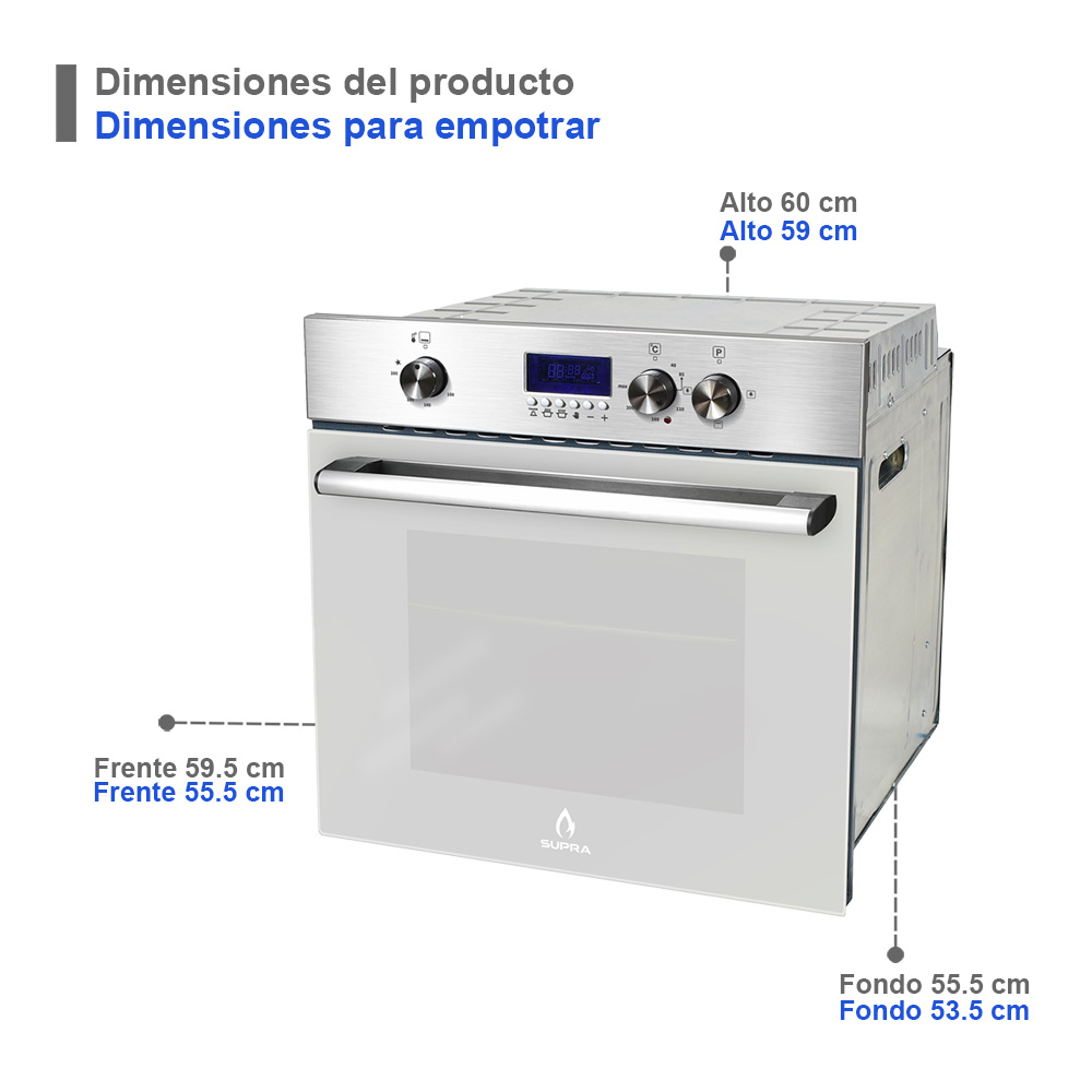 Foto 7 | Set de Campana Extractora con Parrilla y Horno de Gas Supra